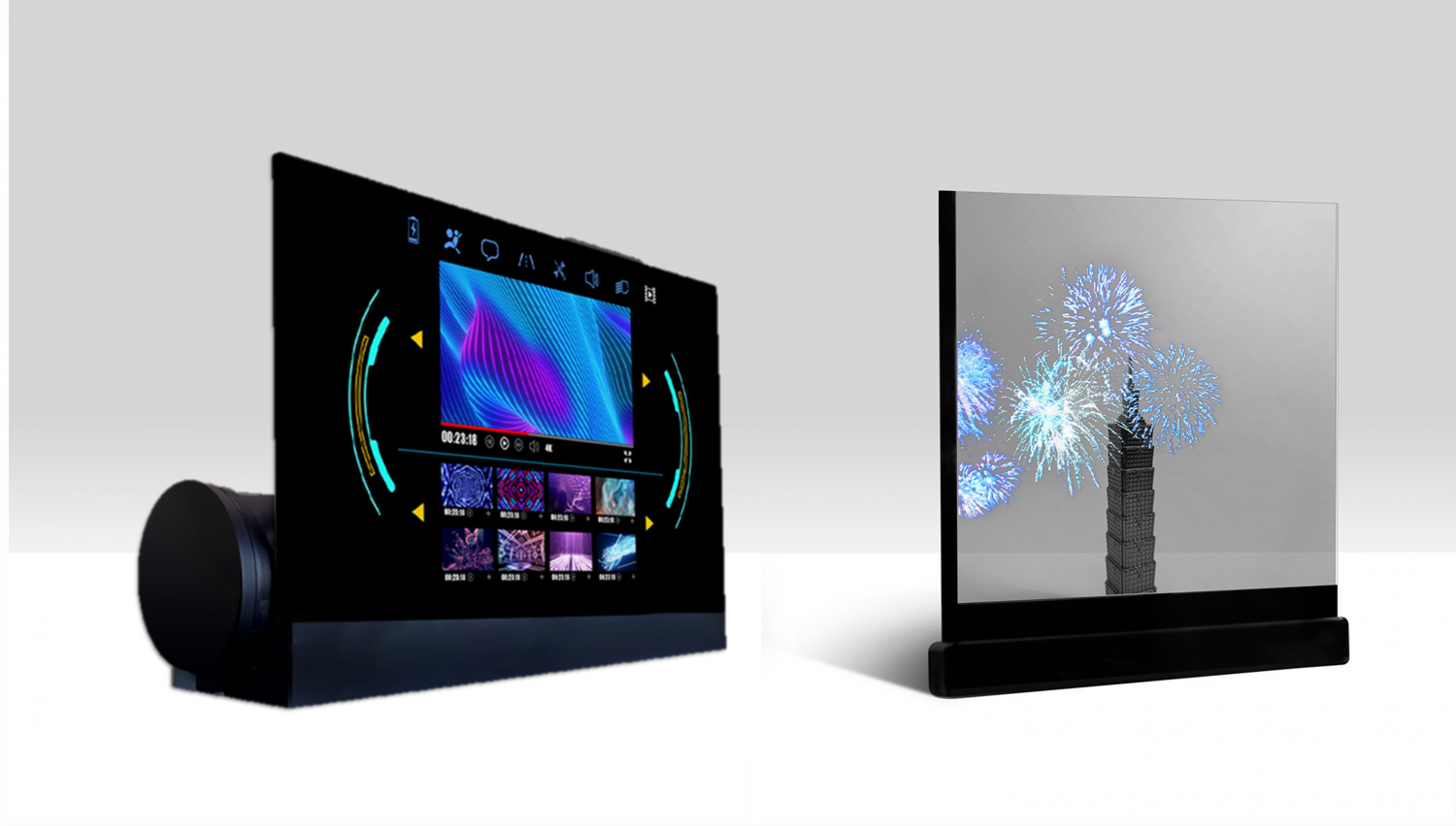 可卷式、折迭性、高透明